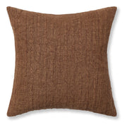 SLD Ansel Pillow - Pecan Brown / 22"x22" by Classic Home