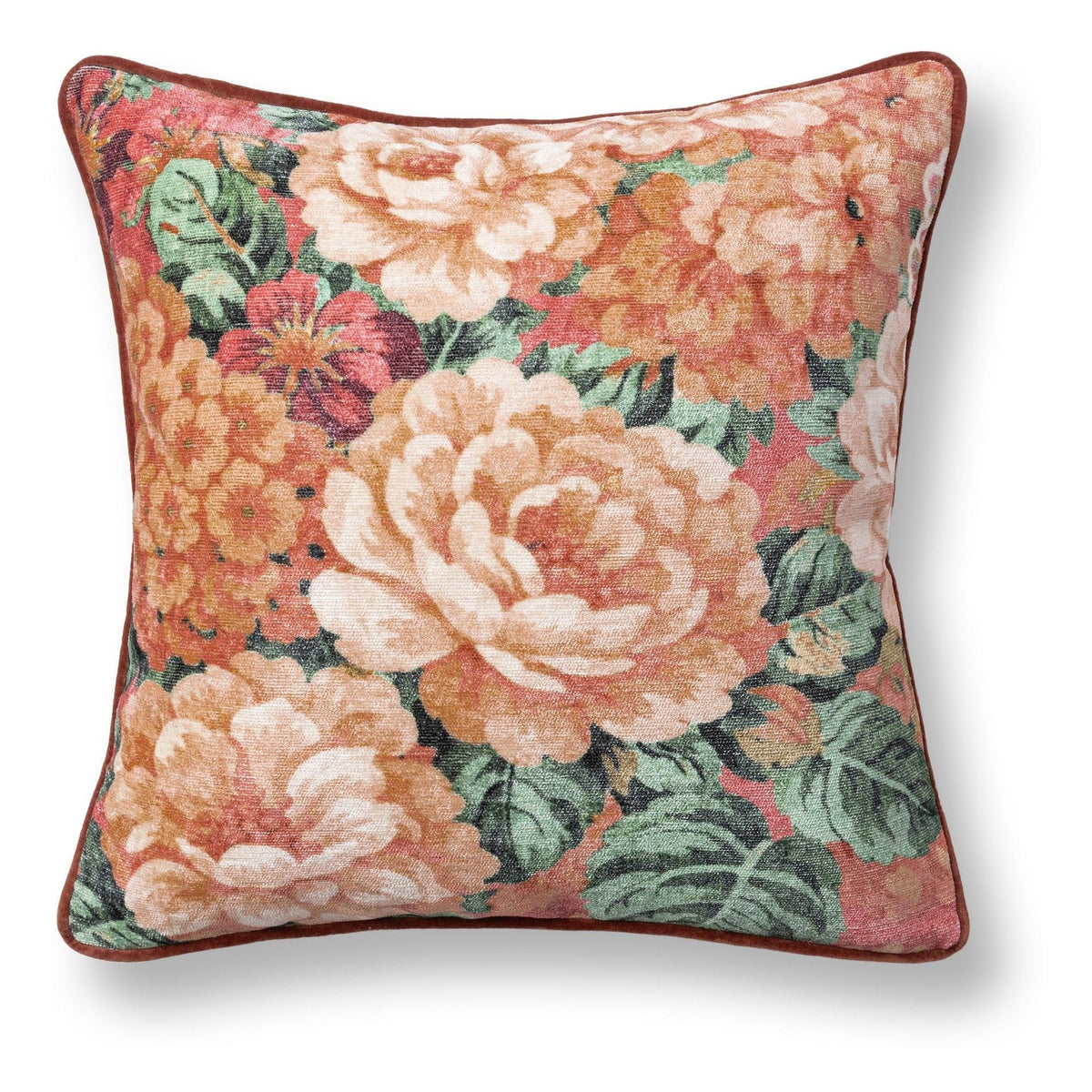 JL Kendall Pillow - Burnished Sienna / 20"x20" by Classic Home