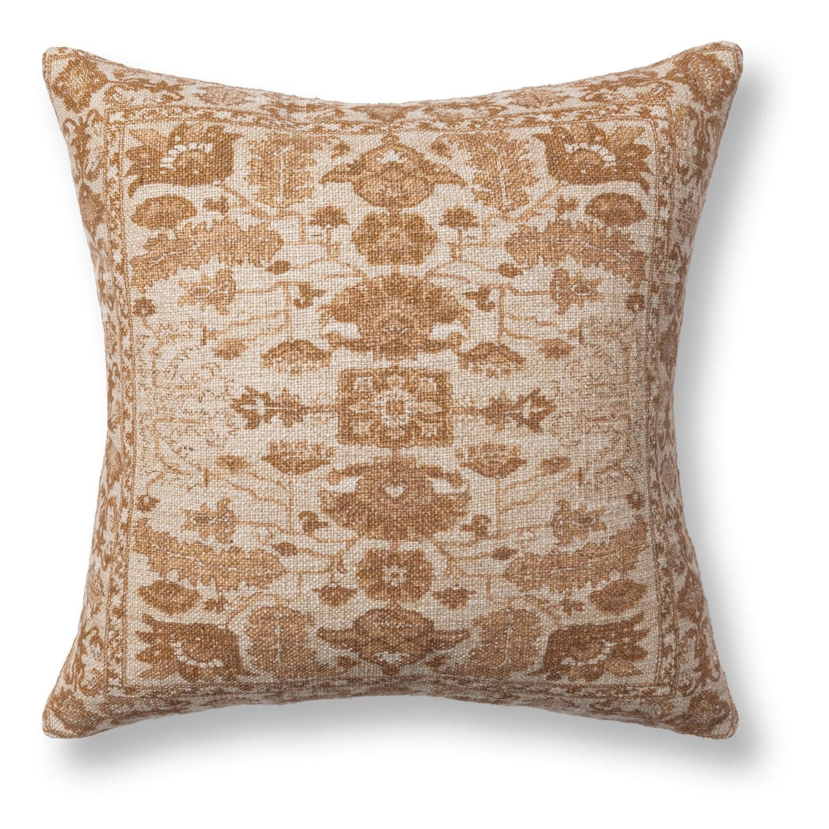 JL Medley Pillow - Natural/Amberwood / 22"x22" by Classic Home