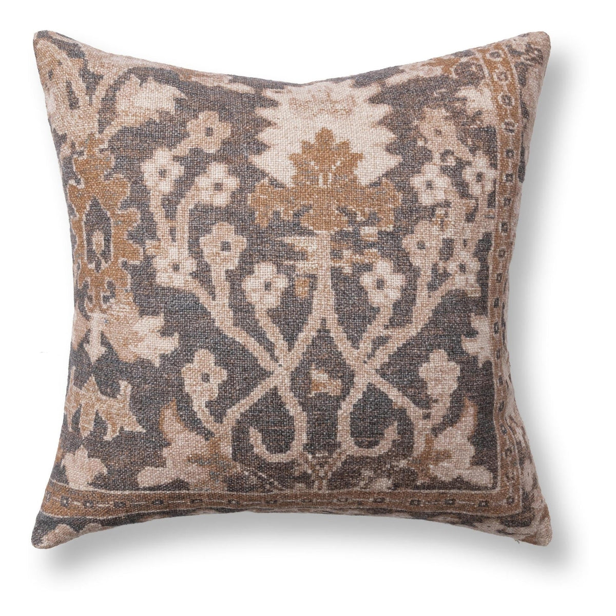 JL Chalet Pillow - Dark Clove Brown / 22"x22" by Classic Home