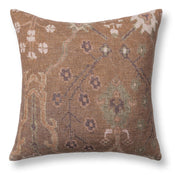 JL Bungalow Pillow - Woodsmoke Brown / 22"x22" by Classic Home
