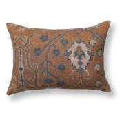 JL Bungalow Pillow - Amber Brown / 14"x20" by Classic Home