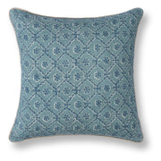 Bromley Pillow - Blue / 22"x22" by Classic Home