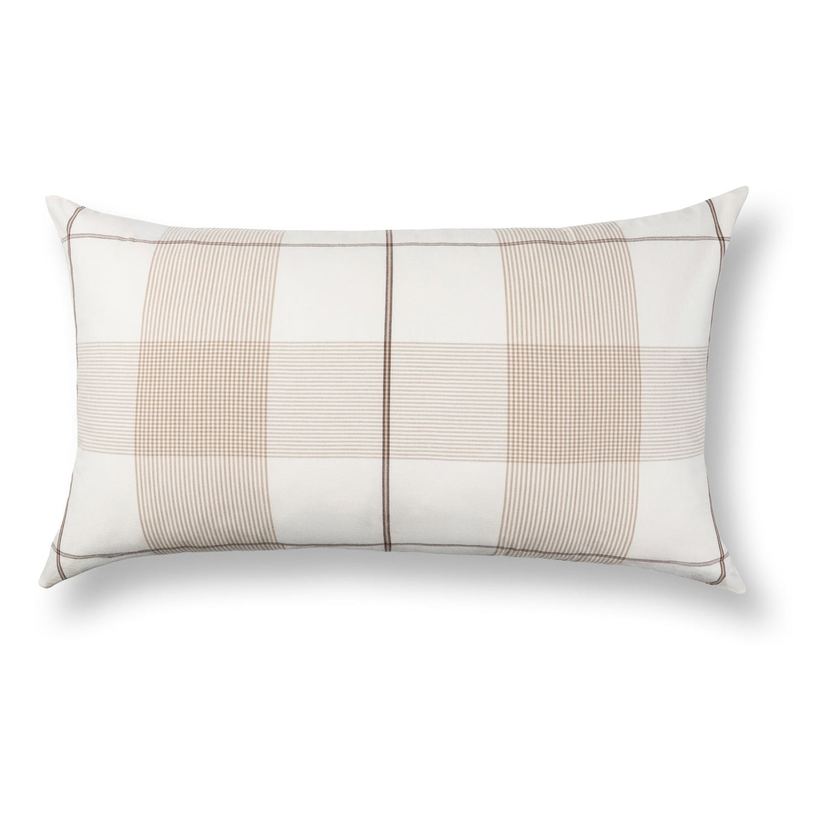 Hanson Duvet Pillow Sham King - Ivory/Toffee Brown by Classic Home