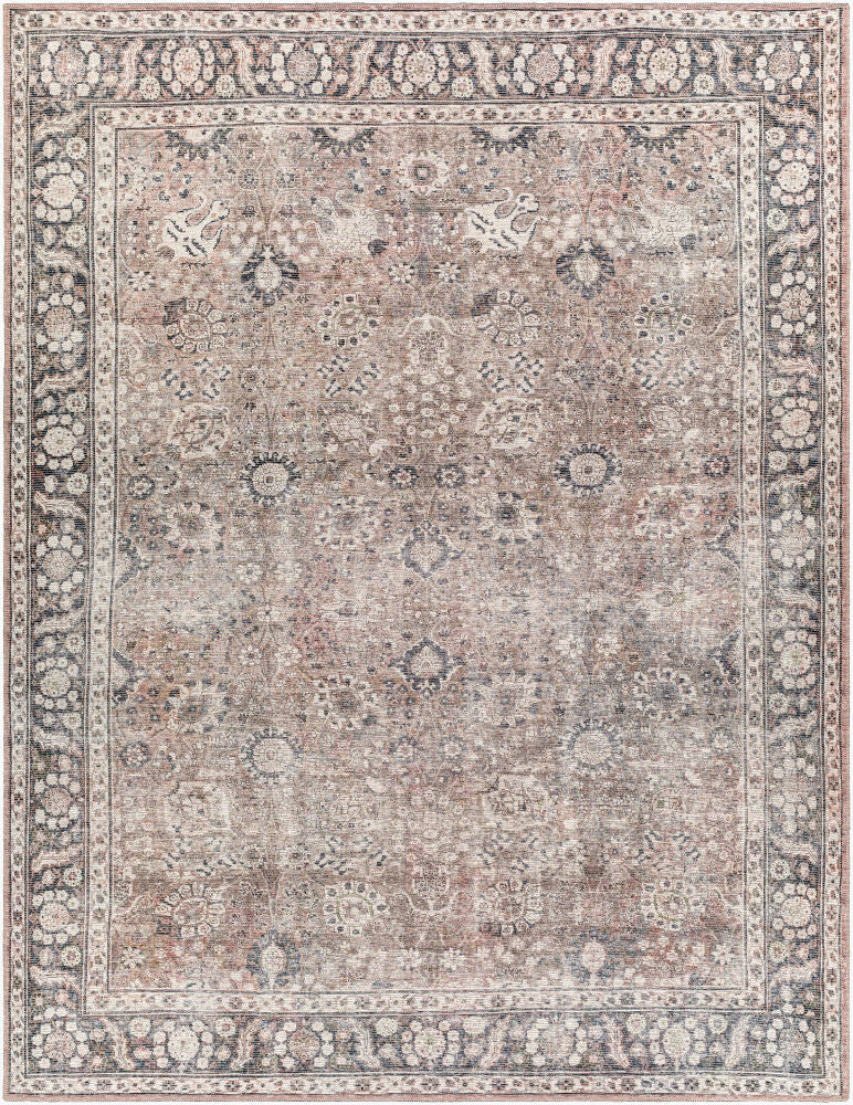 Colin Black/Tan Machine Woven Rug CLN-2300 - 2'7" x 10'