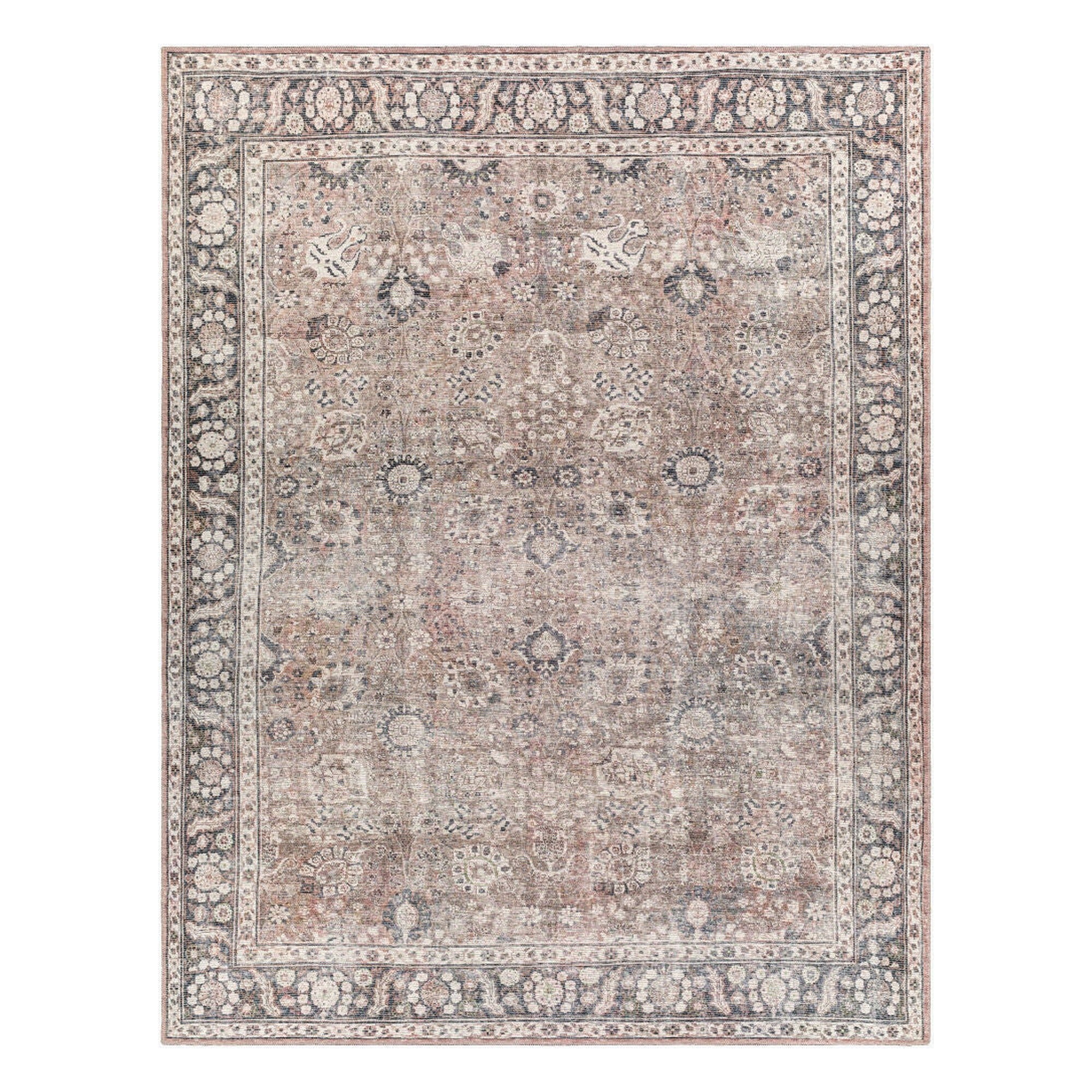 Colin Black/Tan Machine Woven Rug CLN-2300 - 2'7" x 10'