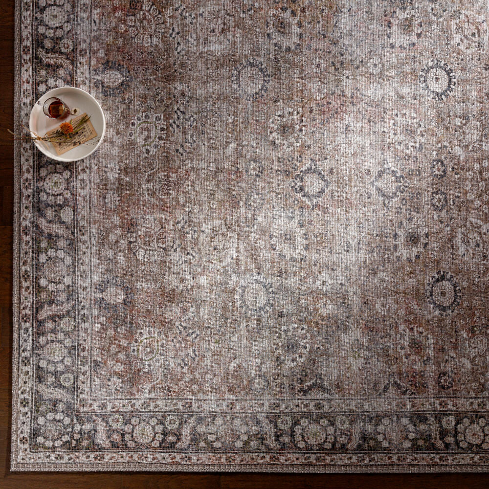 Colin Black/Tan Machine Woven Rug CLN-2300 - styleshot