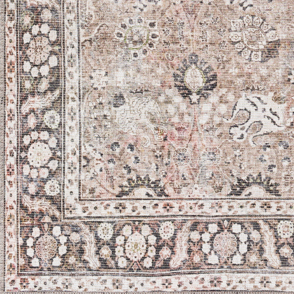 Colin Black/Tan Machine Woven Rug CLN-2300 - swatch