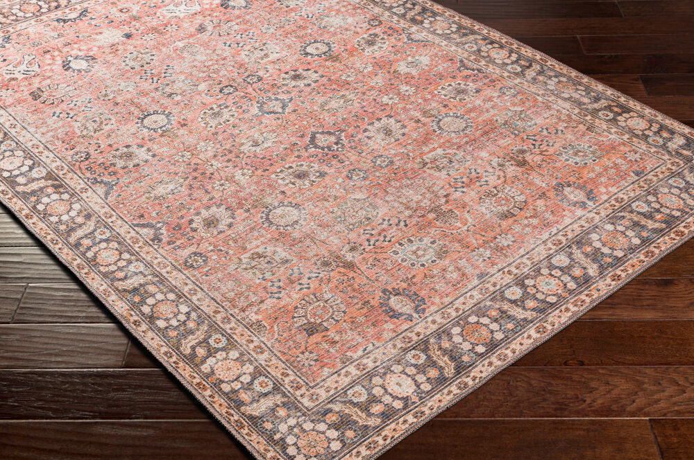 Colin Black/Tan Machine Woven Rug CLN-2301 - corner
