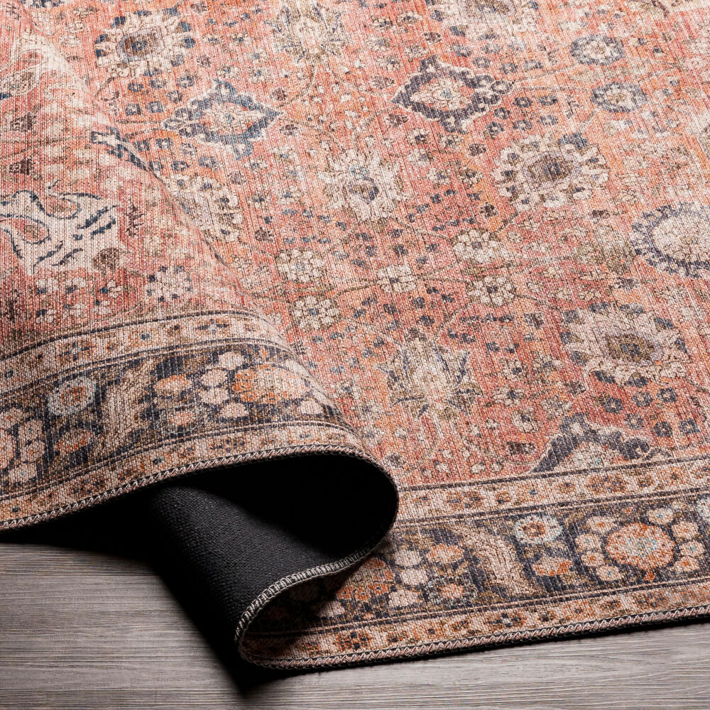 Colin Black/Tan Machine Woven Rug CLN-2301 - fold