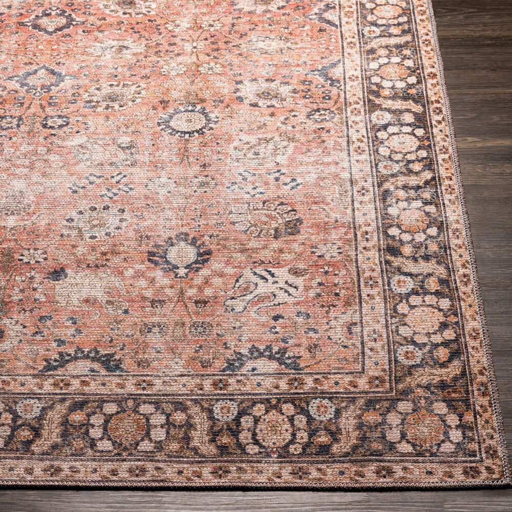 Colin Black/Tan Machine Woven Rug CLN-2301 - front