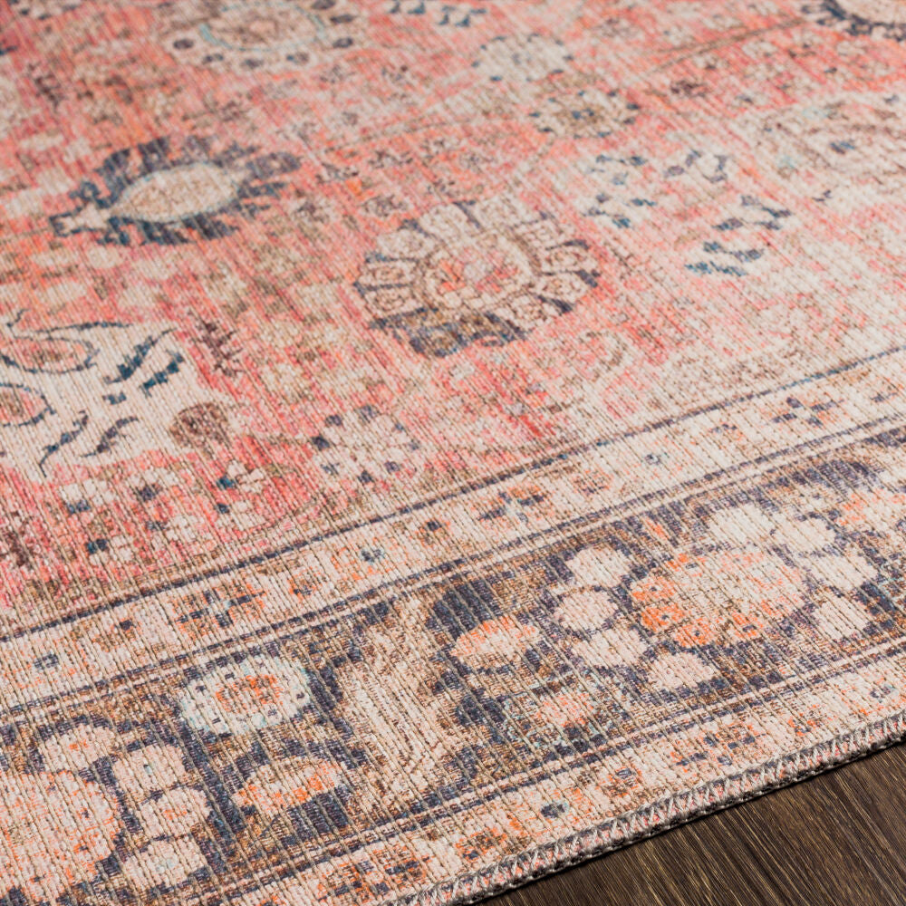 Colin Black/Tan Machine Woven Rug CLN-2301 - texture