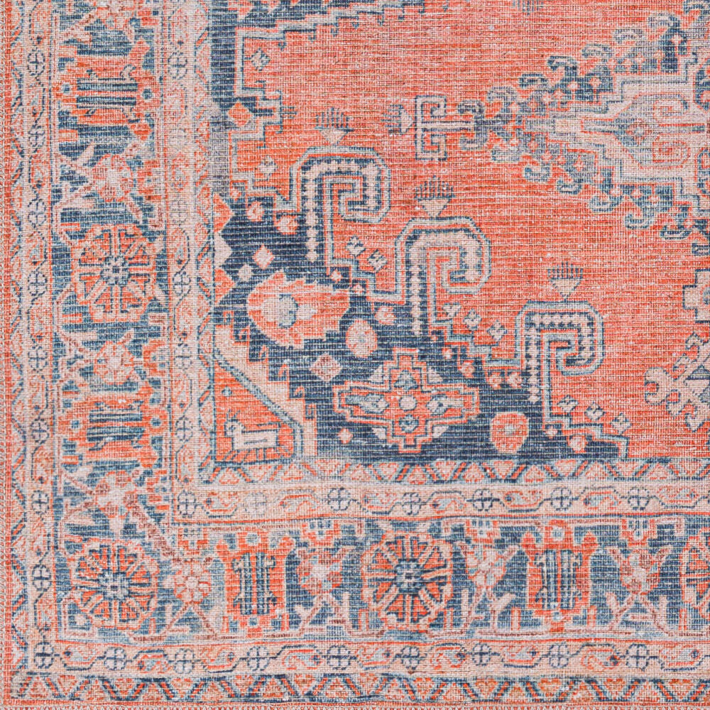 Colin Blue/Tan Machine Woven Rug - swatch