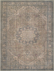 Colin Beige/Red Machine Woven Rug - 2'7" x 10'