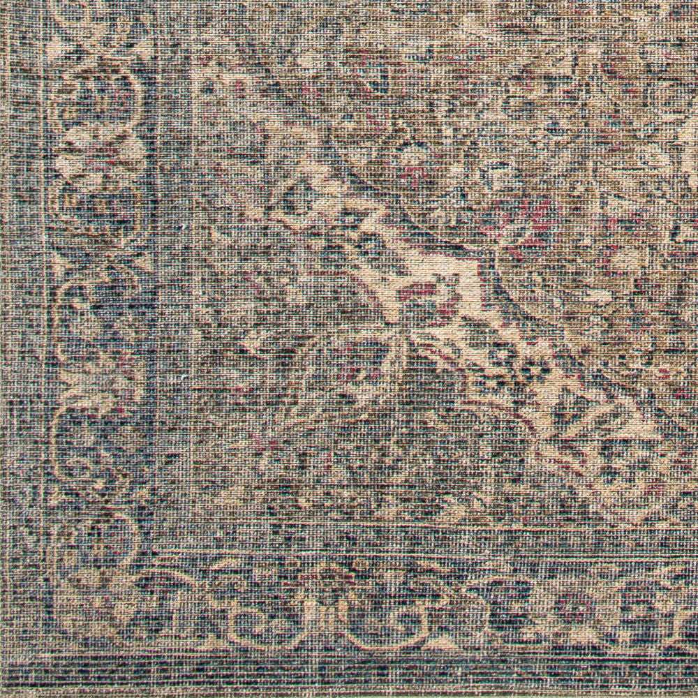 Colin Beige/Red Machine Woven Rug - swatch