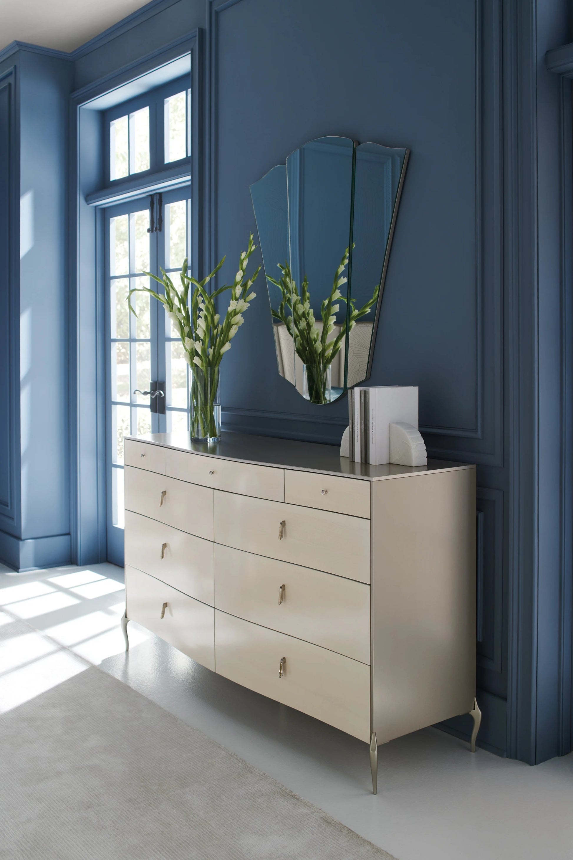 Dress to Impress Soft Silver Paint Dresser 62" by Caracole - view 2