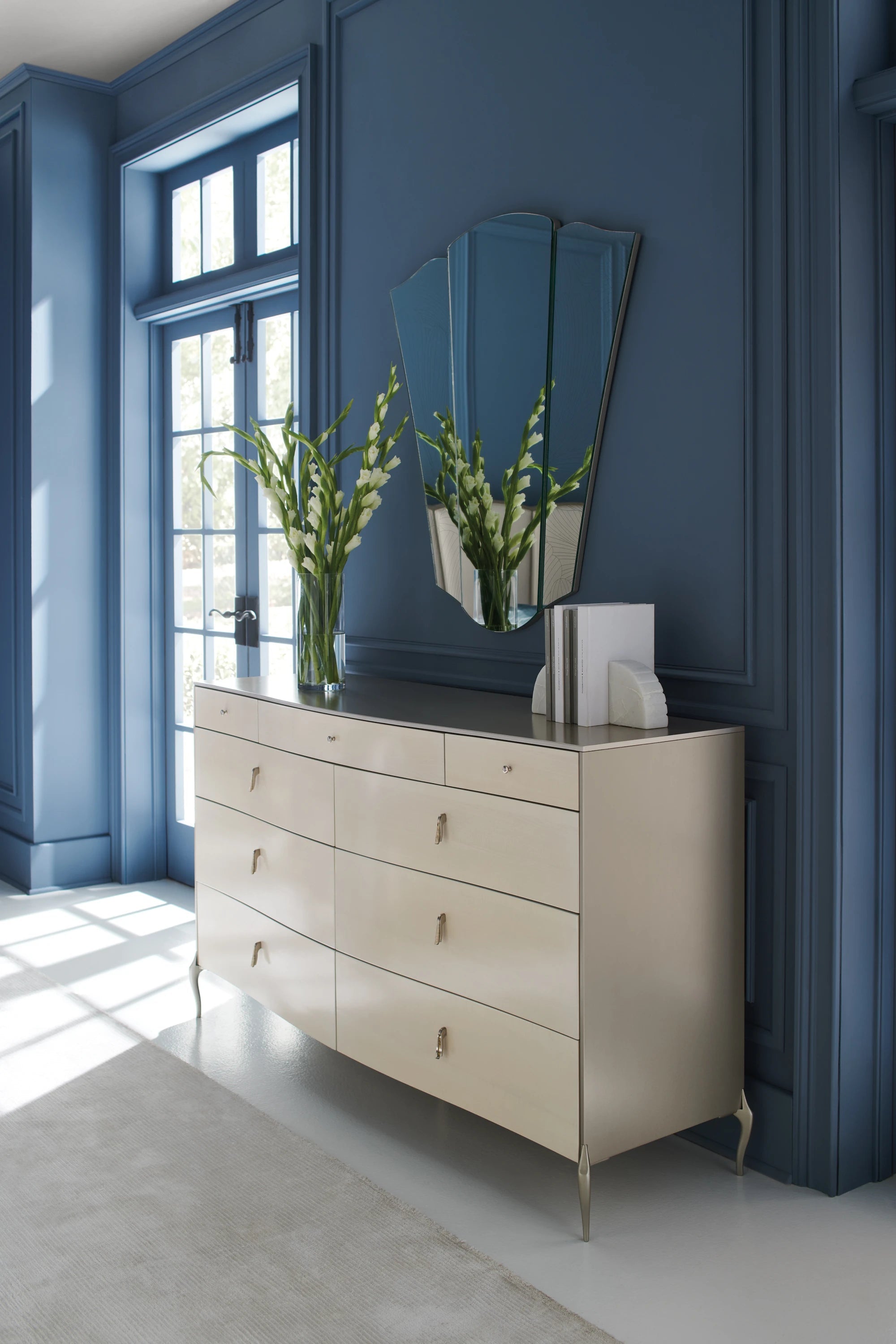 Dress to Impress Soft Silver Paint Dresser 62" by Caracole - view 2