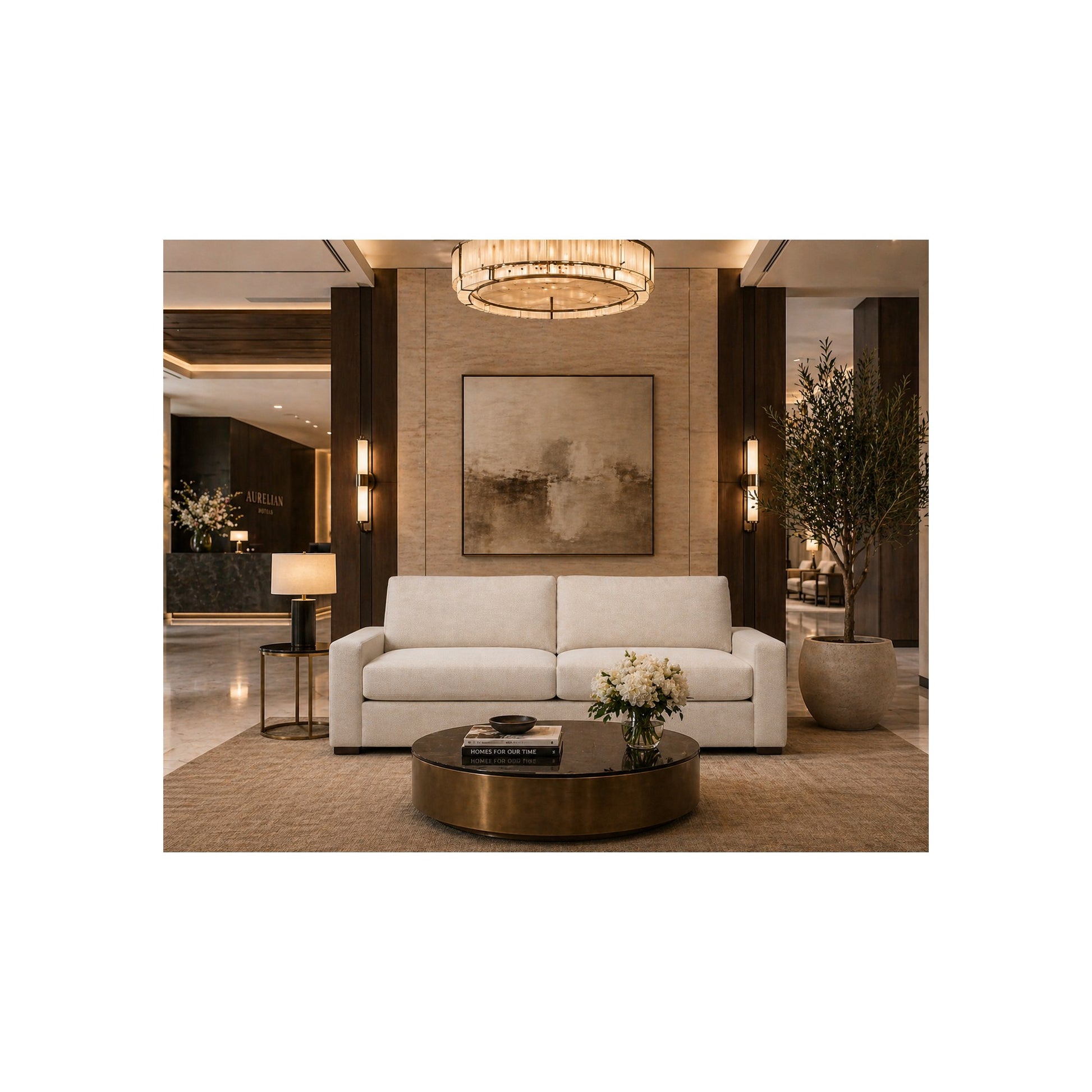 Cody Studio Sofa in Cumberland Cream by Spectra Home Furniture - lifestyle room image