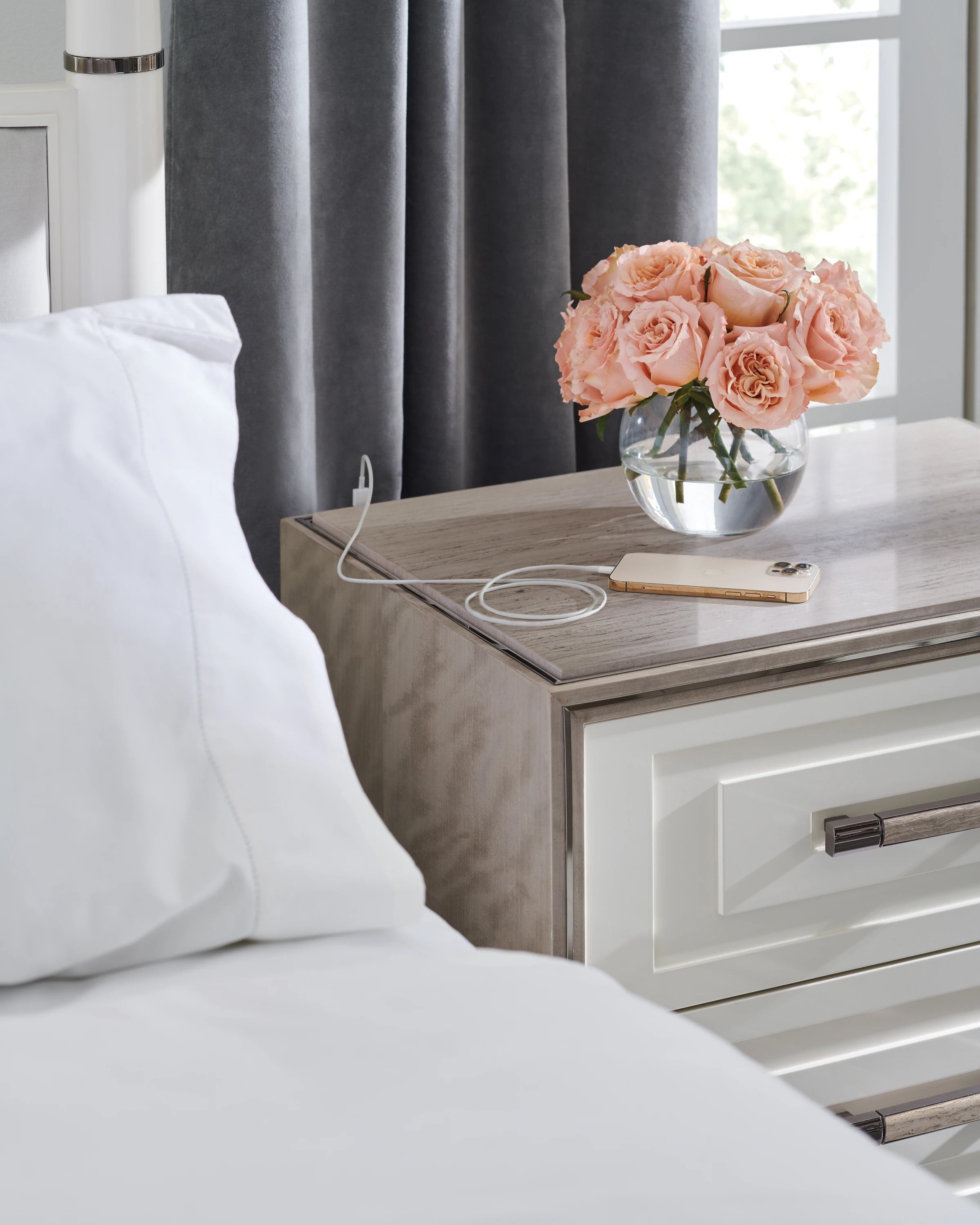I'm Impressed Deep Bronze Nightstand 25" by Caracole - view 3