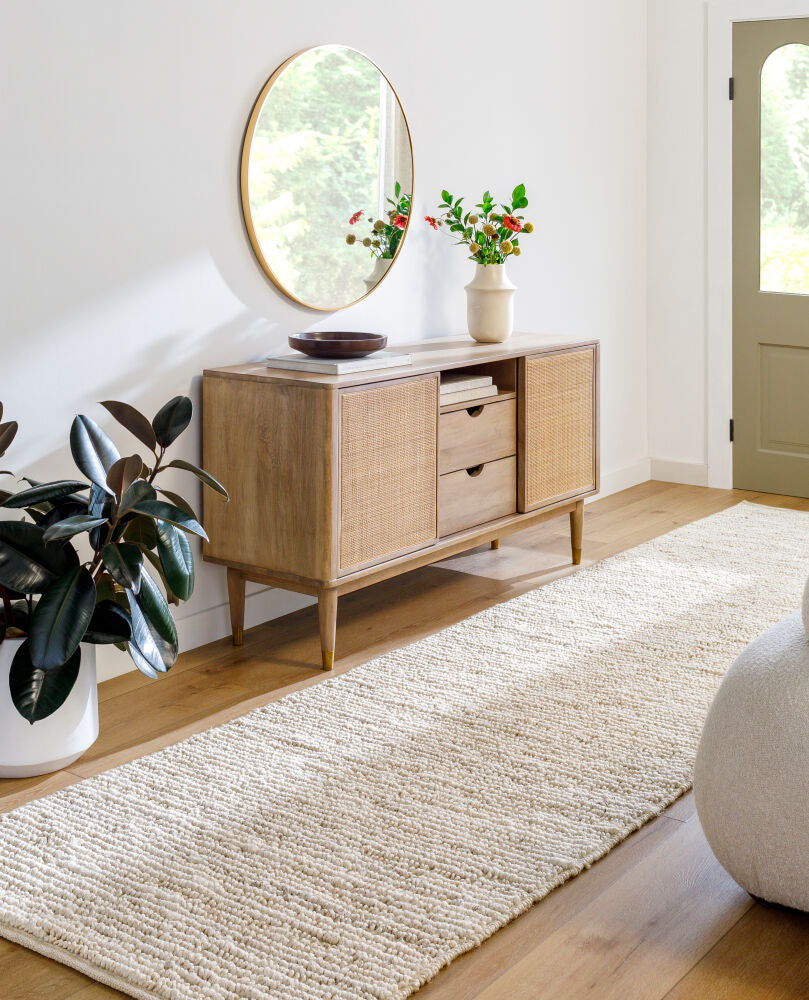 Continental Ivory Handmade Rug - roomscene