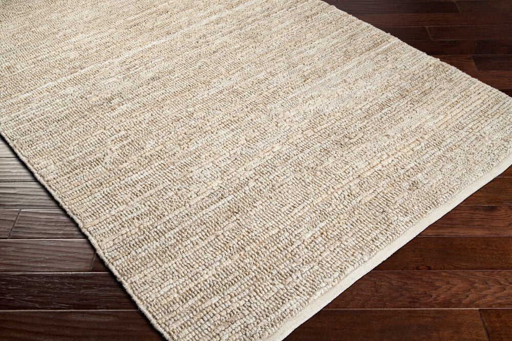 Continental Ivory Handmade Rug - corner