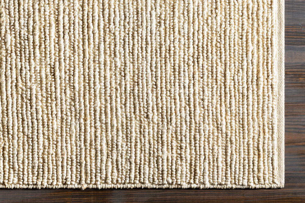 Continental Ivory Handmade Rug - overhead
