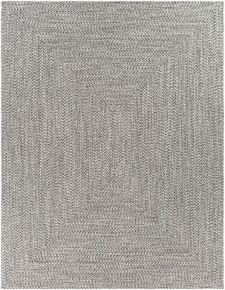 Chesapeake Bay Black/Cream Machine Woven Rug - 10' x 13'