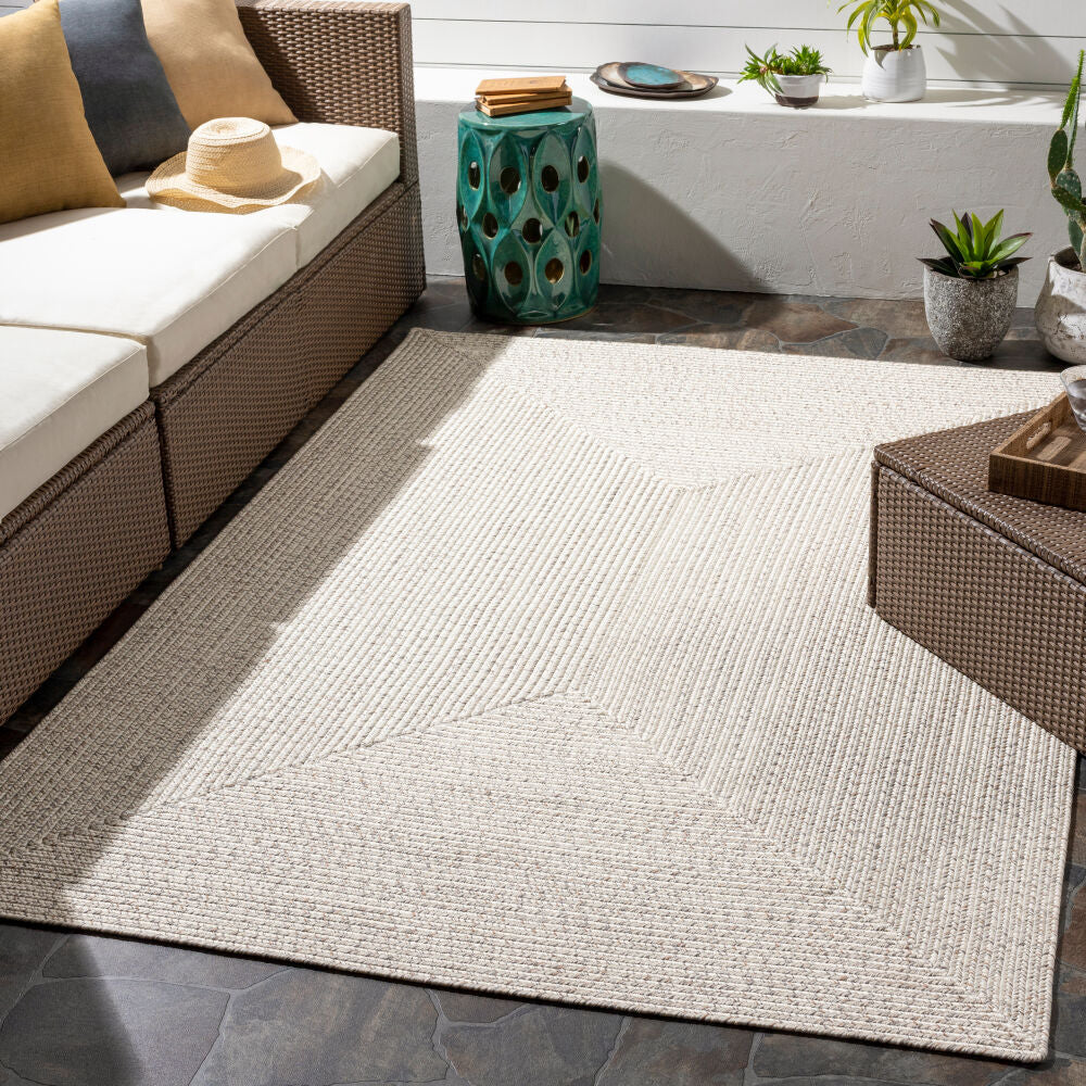 Chesapeake Bay Brown/Cream Machine Woven Rug CPK-2303 - roomscene