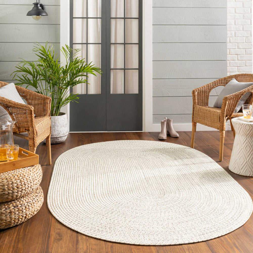 Chesapeake Bay Brown/Cream Machine Woven Rug CPK-2303 - styleshot