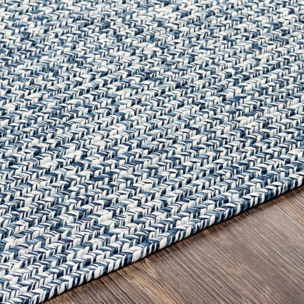 Chesapeake Bay Charcoal/Denim Machine Woven Rug - texture
