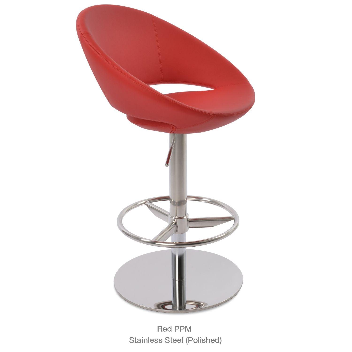 Crescent Piston Stool