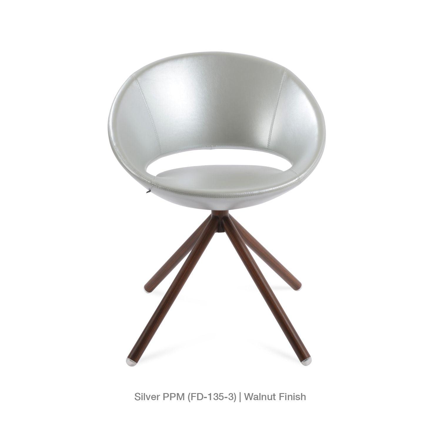 CRESCENT STICK SWIVEL CHAIR