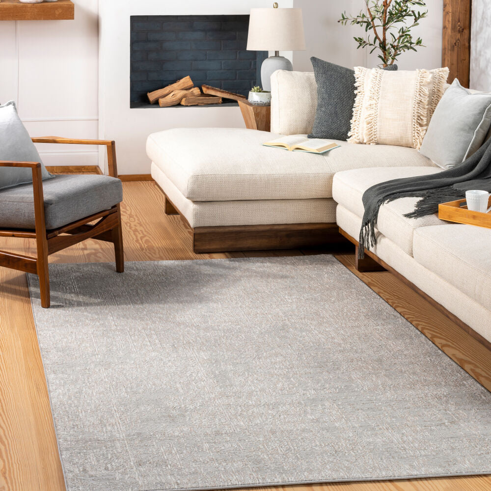 Carmel Gray/Taupe Machine Woven Rug CRL-2300 - roomscene