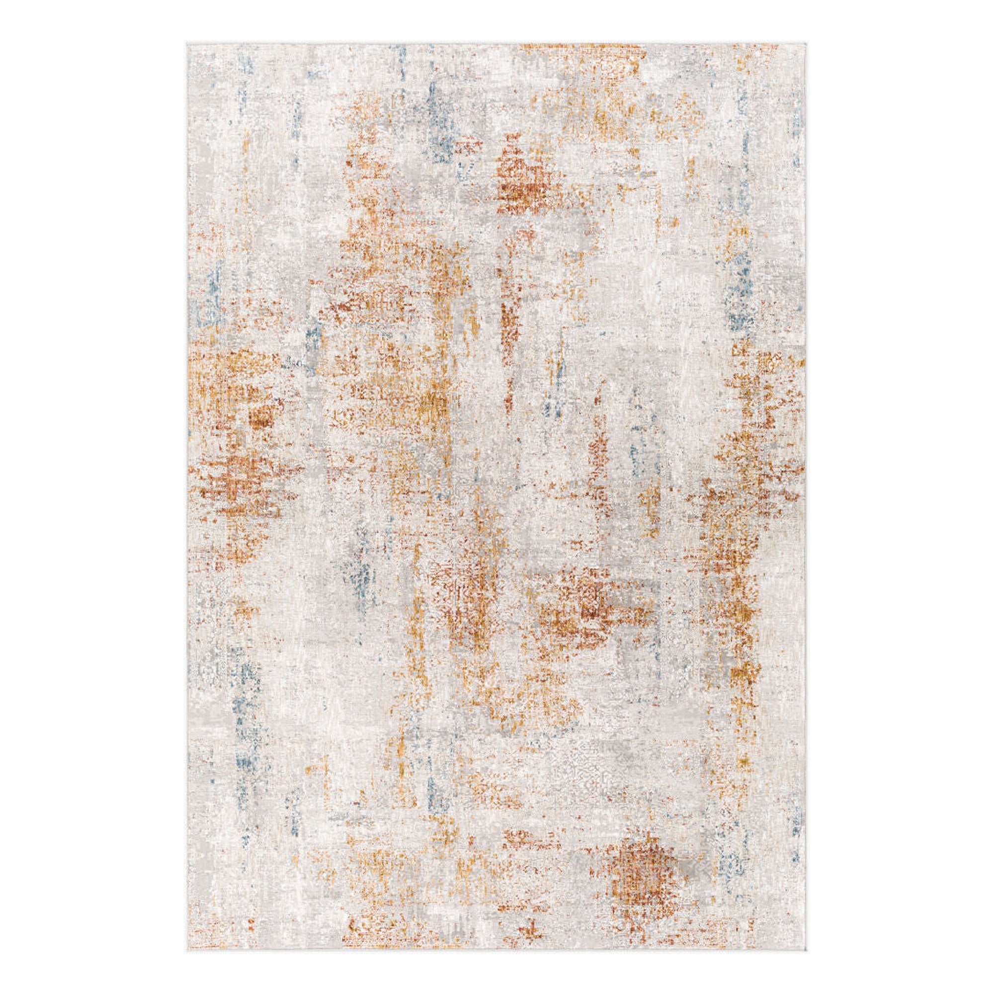 Carmel Blue/Rust Machine Woven Rug CRL-2302 - 10' x 13'11"