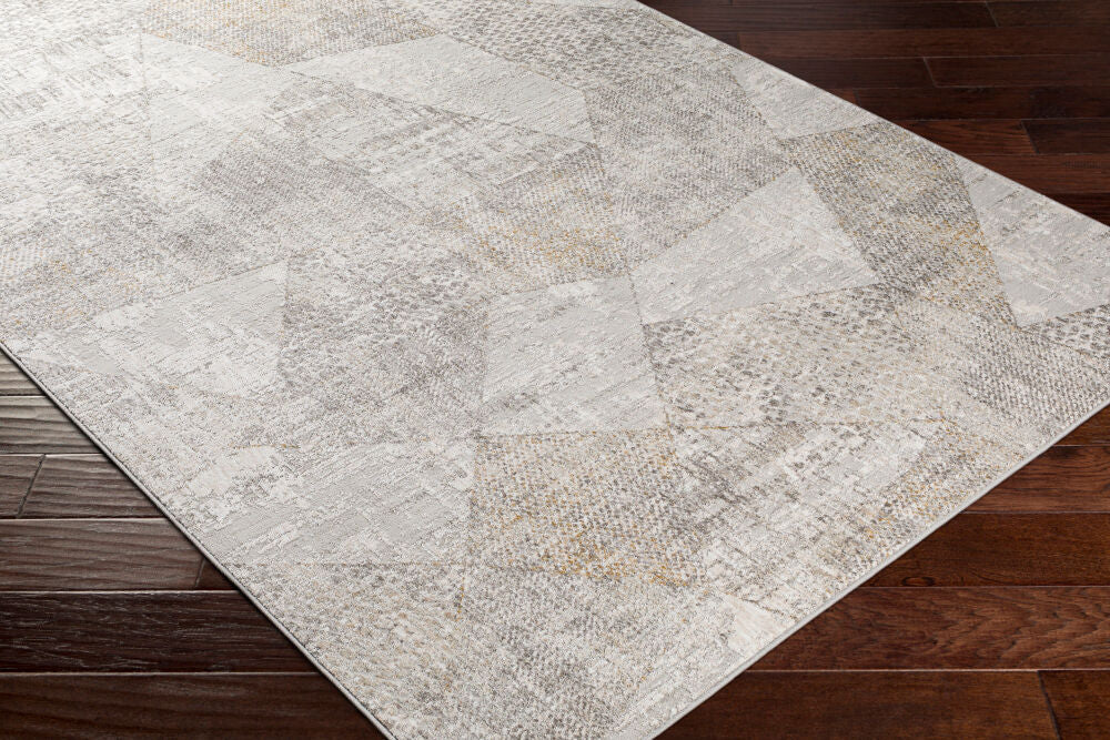 Carmel Gray/Taupe Machine Woven Rug CRL-2303 - corner