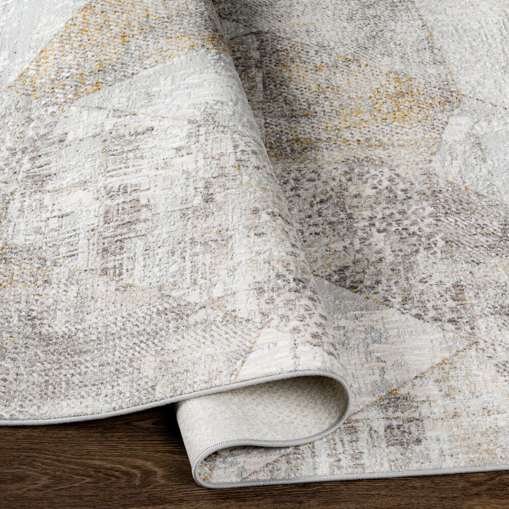 Carmel Gray/Taupe Machine Woven Rug CRL-2303 - fold