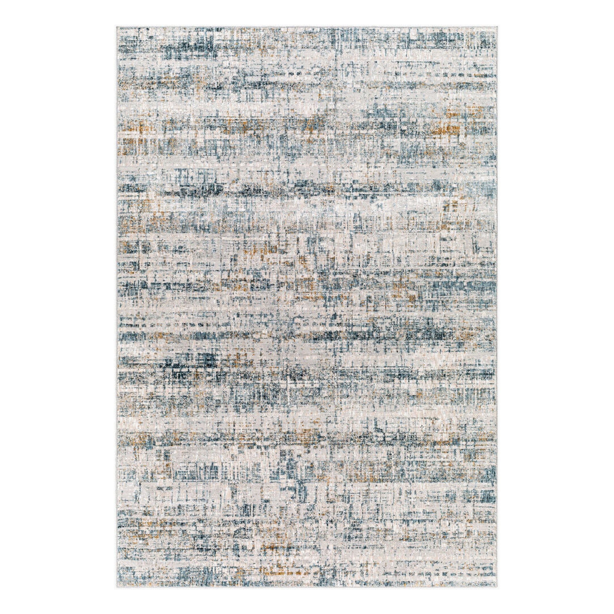 Carmel Blue/Off-White Machine Woven Rug - 10' x 13'11"