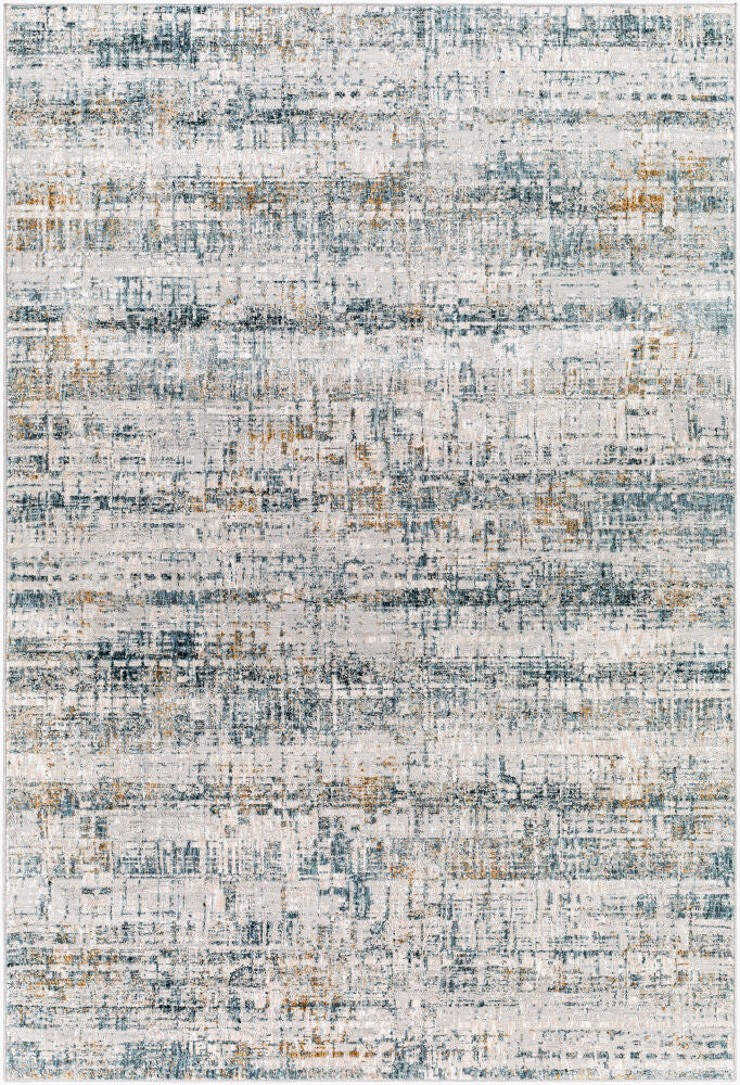 Carmel Blue/Off-White Machine Woven Rug - 10' x 13'11"