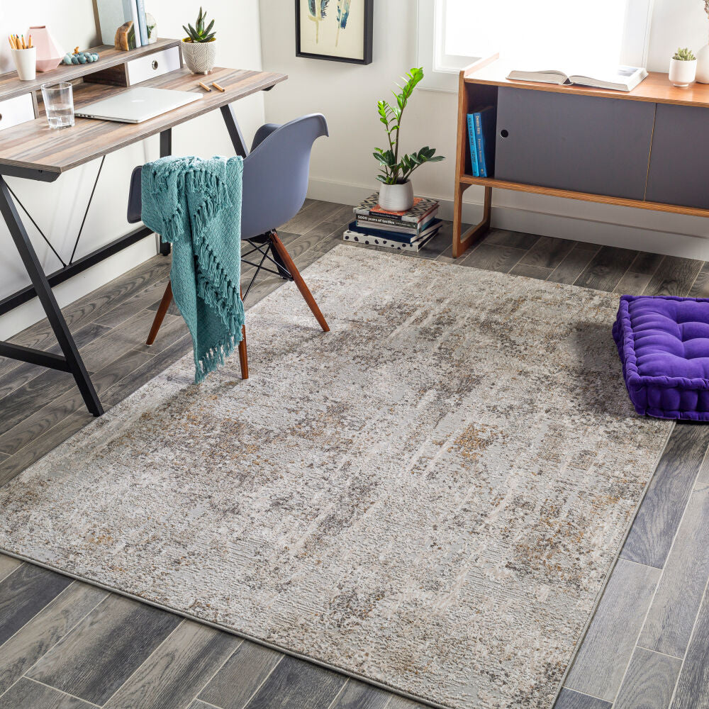 Carmel Brown/Off-White Machine Woven Rug CRL-2310 - roomscene