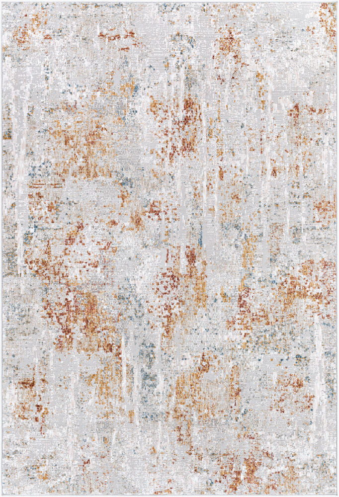 Carmel Blue/Rust Machine Woven Rug CRL-2311 - 13'11" x 10'