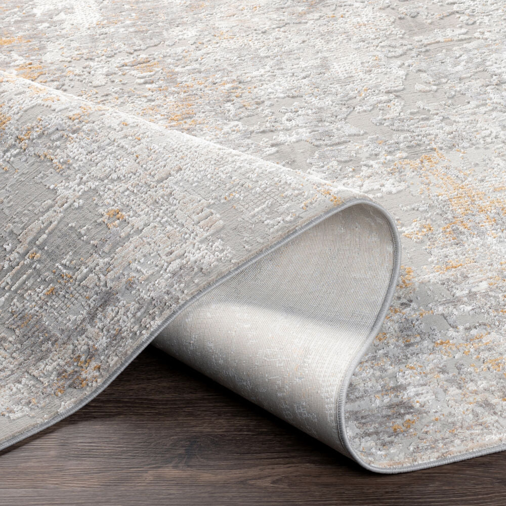 Carmel Brown/Taupe Machine Woven Rug - fold