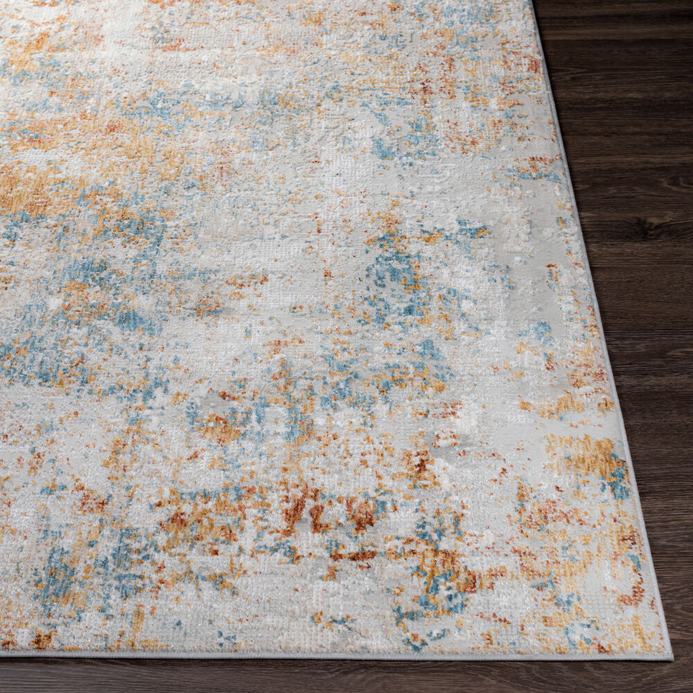 Carmel Blue/Taupe Machine Woven Rug CRL-2316 - front
