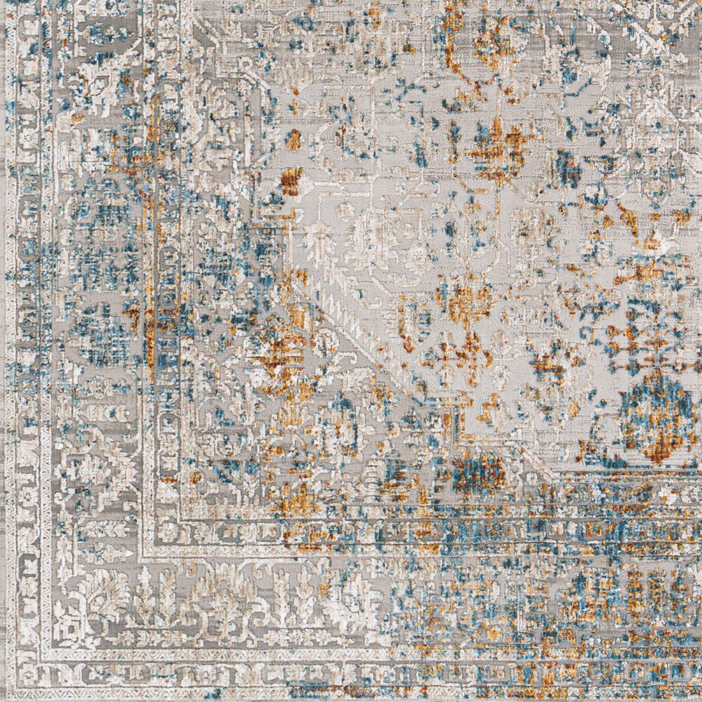 Carmel Blue/Taupe Machine Woven Rug CRL-2317 - swatch