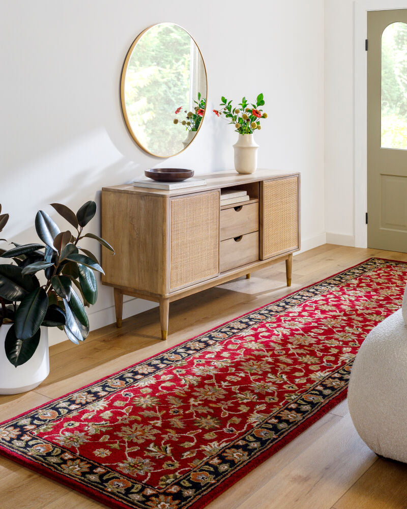 Crowne Black/Taupe Handmade Rug - roomscene