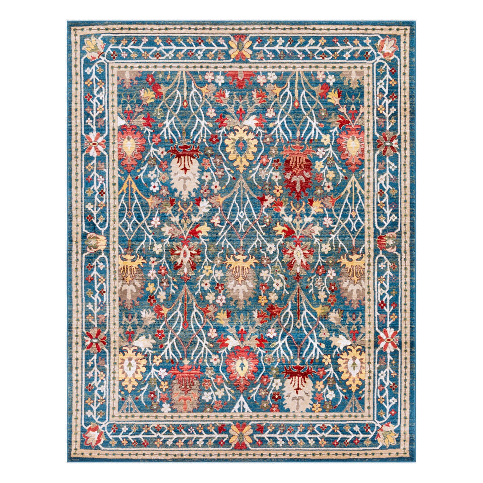 Crafty Burgandy/Yellow Machine Woven Rug CRT-2308 - 2' x 2'11"