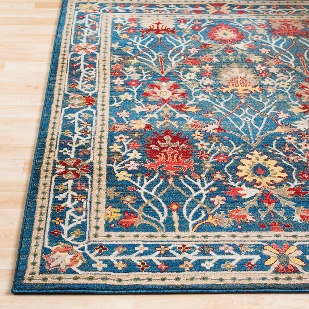 Crafty Burgandy/Yellow Machine Woven Rug CRT-2308 - front