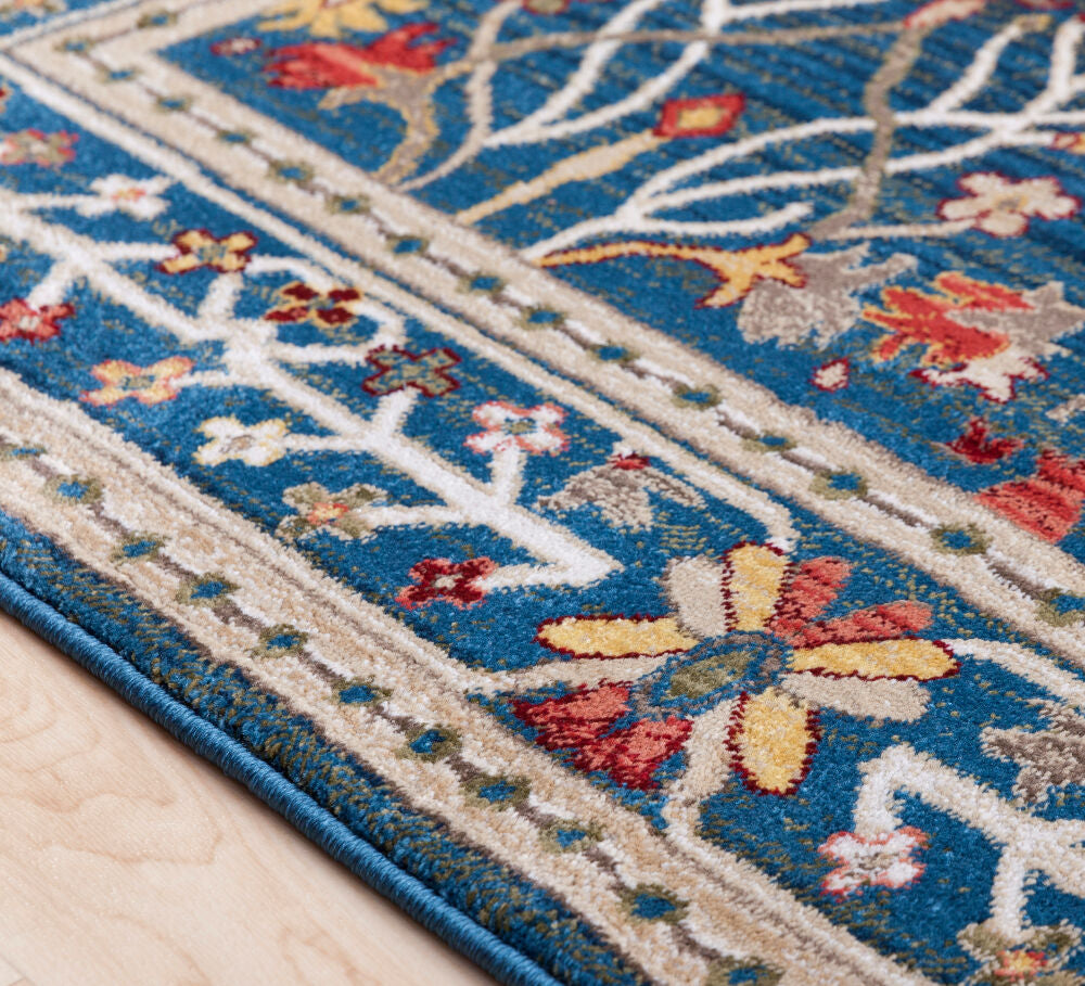 Crafty Burgandy/Yellow Machine Woven Rug CRT-2308 - texture