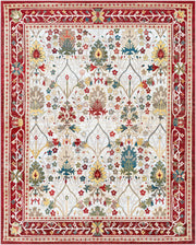 Crafty Burgandy/Yellow Machine Woven Rug CRT-2309 - 2' x 2'11"