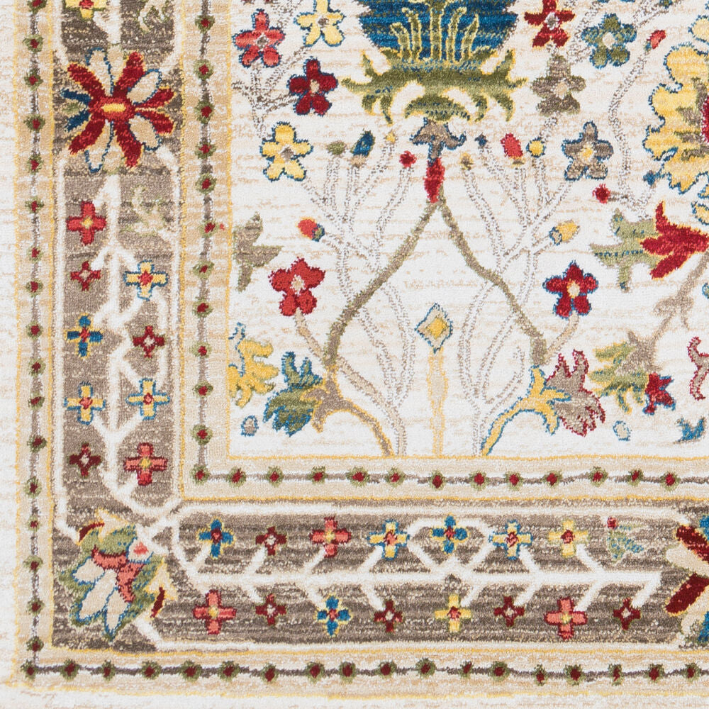 Crafty Burgandy/Yellow Machine Woven Rug CRT-2311 - swatch