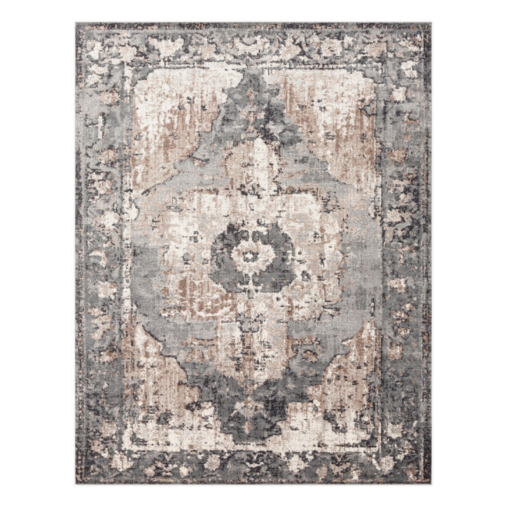 Chelsea Camel/Slate Machine Woven Rug - 2'7" x 10'
